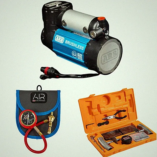 ARB Brushless Onboard Single Motor Compressor & E-Z Tire Deflator & Repair Kit